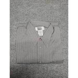 Mens XL Long Sleeve Button Down Shirt Polyester /Rayon